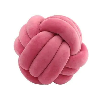 Coussin de lancer en balles nouées décoratives PlushKnot