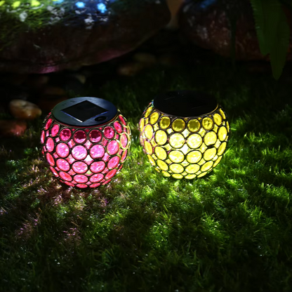 GardenGem | Magnifique boule lumineuse solaire pour décoration extérieure