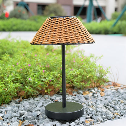 Lumineux GardenWoven Solar Lampe de Table - Résistant aux intempéries & Économe en énergie