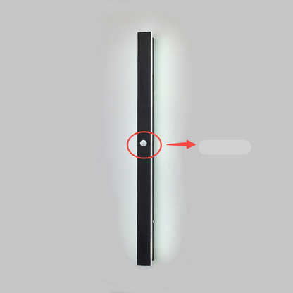 Edge – Lampes murales LED au design moderne en métal noir pour le jardin et le couloir