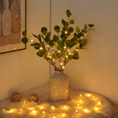 FairyGlow branche d'olive – lampe de table LED magique