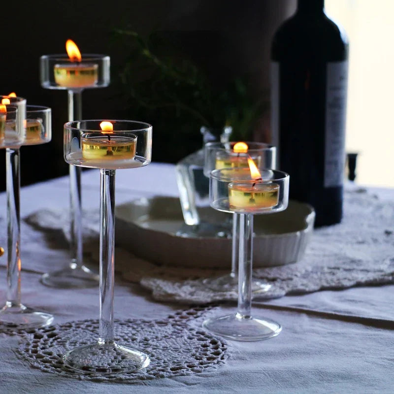 Floroux - Verre-Photophore-Porter de bougie