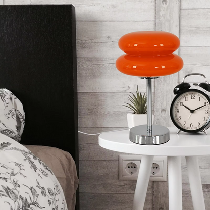 GlowZen | Élégante lampe de table en verre moderne avec LED