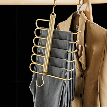 DesignTod™ Cintre à Pantalon Économiseur d'Espace Doré