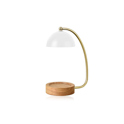 Bougeoir réchauffeur de dôme doré