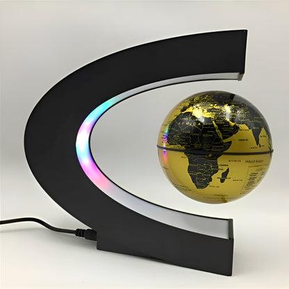 Boule du monde flottante magique avec éclairage LED et touche éducative