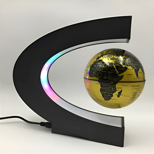 Boule du monde flottante magique avec éclairage LED et touche éducative