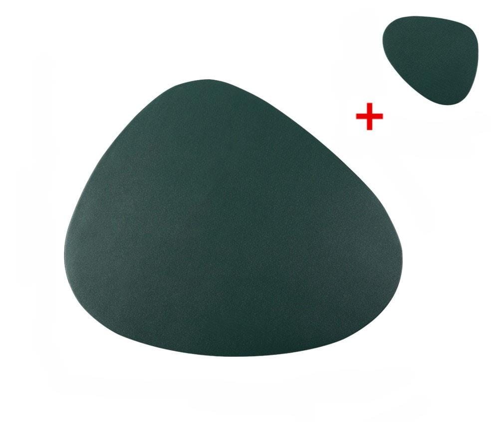 Bayley - Ensemble de luxe en simili cuir Ensemble de table et sous-verres