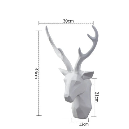 Floroux - Statue de tête de cerf 3D