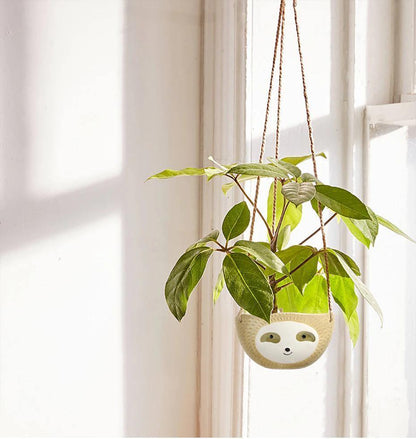 Ceramic hanging plant pot Floroux for succulents | Lazy design | Elegant décor for home and garden