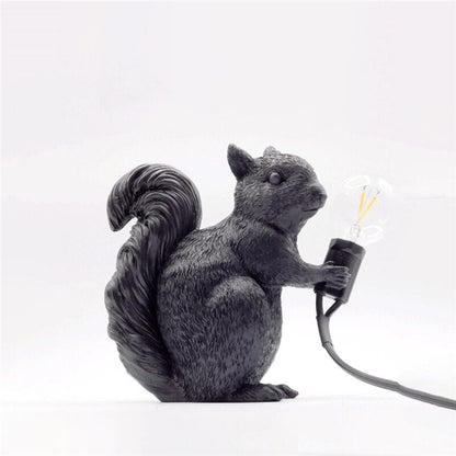Floroux Designer Petite lampe de table écureuil mignon