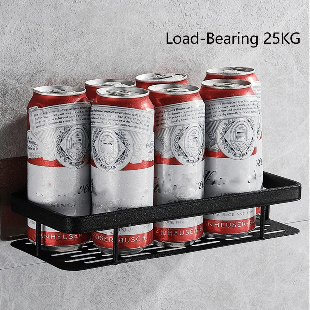 Étagères de salle de bain Étagère d'angle sans perçage Support de douche