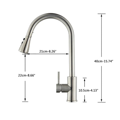 FlexStream Robinet - Robinet de cuisine élégant avec bec flexible