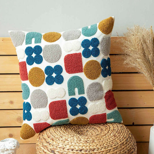 Dot coussin brodé