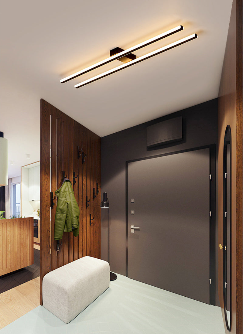 Couloir Corridor Escalier Lampe Nordique Longue Lumières LED au Plafond