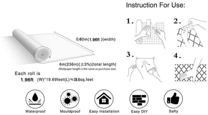 Floroux Folie autocollante de protection | Folie décorative & protection de surface | Imperméable & lavable | Folie DIY pour meubles & murs
