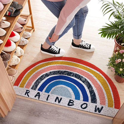 BrightStep – Tapis de porte arc-en-ciel coloré