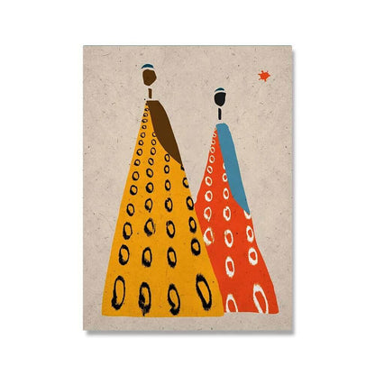 Art mural côtier ethnique africain impressions premium