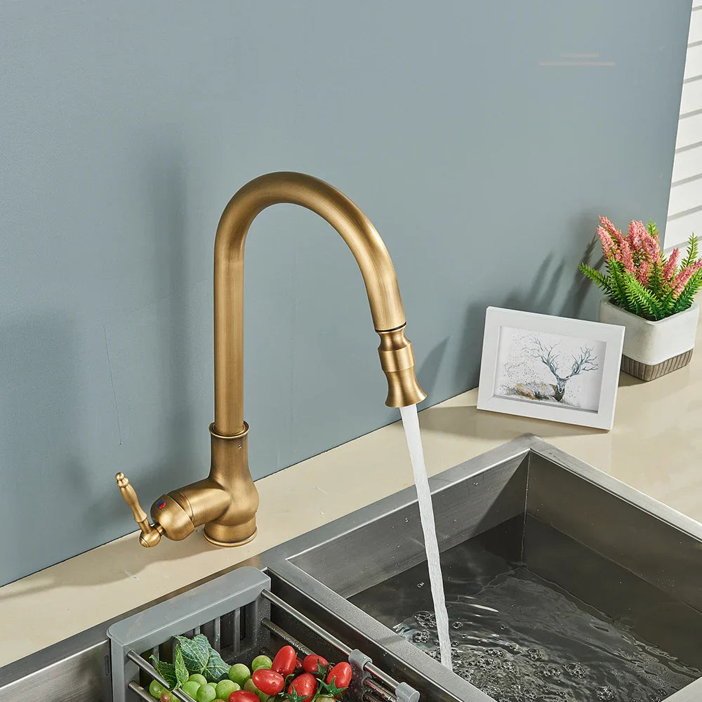 VintageTap – Robinet de cuisine rétro avec finition en laiton