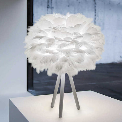 Floroux Dimmable table lamp | Elegant feather lamp for home and office
