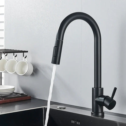 FlowMaster – Robinet de cuisine de luxe avec fonction pivotante à 360°