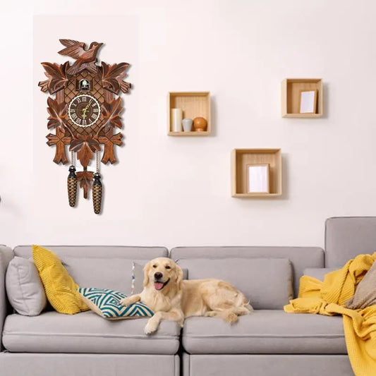 Horloge à coucou en bois Vintage Chic – Un ajout intemporel à votre intérieur