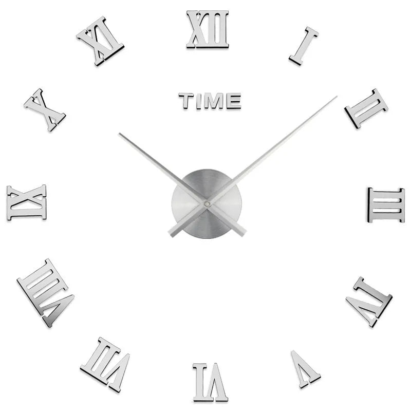Horloge DecoVision – Horloge Murale 3D avec Effet Miroir pour Salon