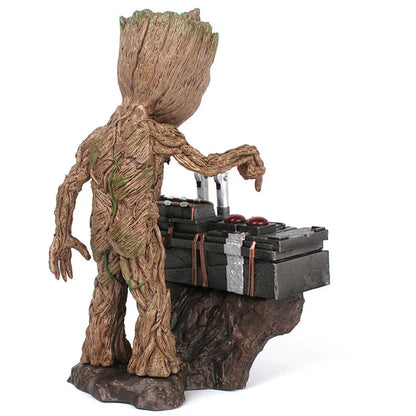 Figurine en PVC de Baby Groot mignonne - Statue d'action Marvel Guardians of the Galaxy, adorable jouet collectible pour fans