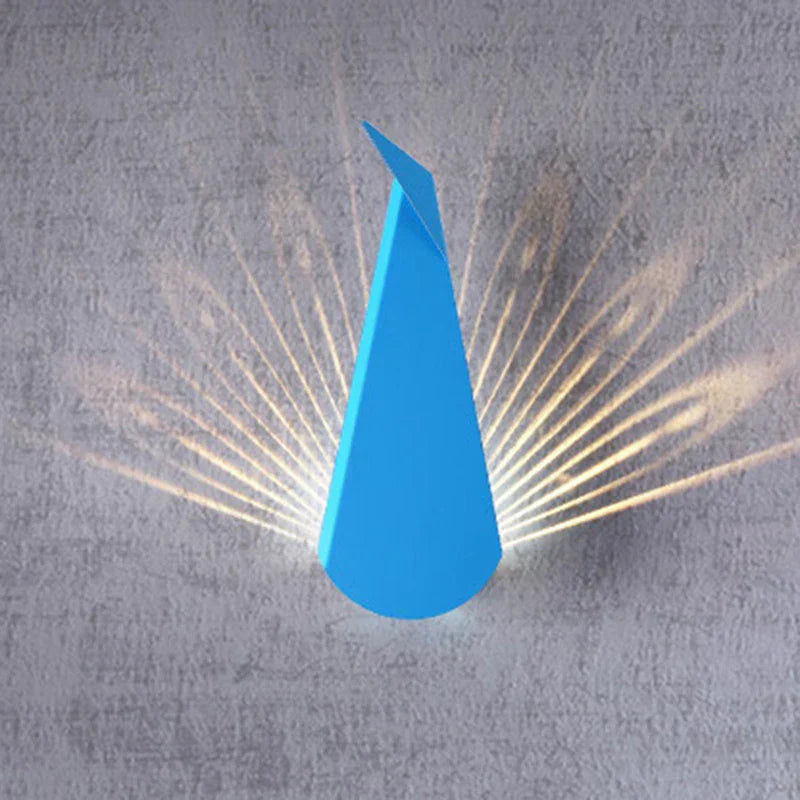 ElegantLuxe - Moderne LED Applique Murale Plume de Paon