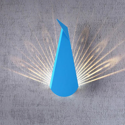 ElegantLuxe - Moderne LED Applique Murale Plume de Paon