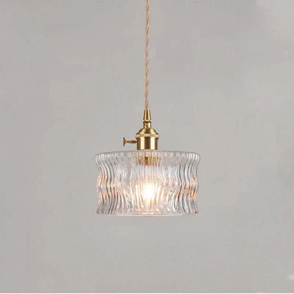 Suspension de fleurs en verre teinté classique en cuivre +