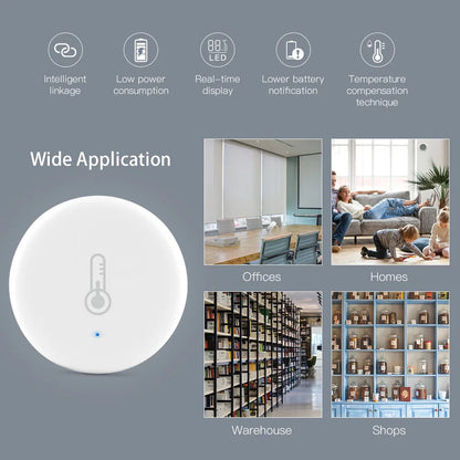 Capteur de température et d'humidité intelligent Tuya ZigBee - Surveillance et contrôle WiFi via les applications SmartLife Google Alexa