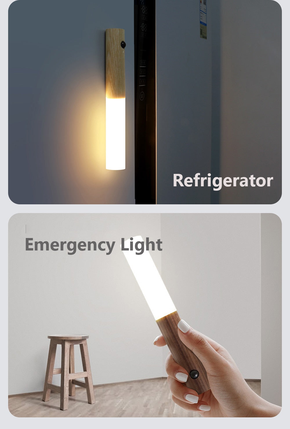 Floroux LED night light with motion sensor | Rechargeable | Magnetic mounting