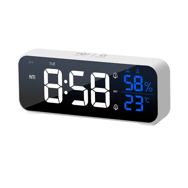 SonHorloge – Horloge de Bureau Musicale avec Fonction Alarme et Contrôle Vocal