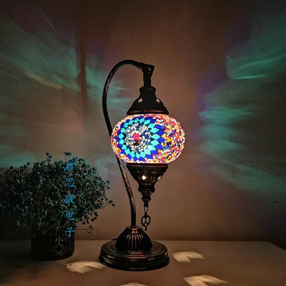 Floroux - Lampe de table mosaïque turque