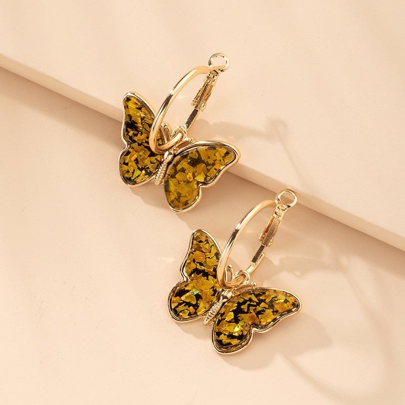 Boucles d'oreilles Élégantes Papillon - Elara