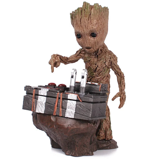 Figurine en PVC de Baby Groot mignonne - Statue d'action Marvel Guardians of the Galaxy, adorable jouet collectible pour fans