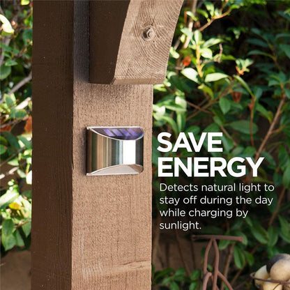 Lampes murales solaires LED sans fil Deluxe - Créez l'ambiance parfaite dans votre jardin !