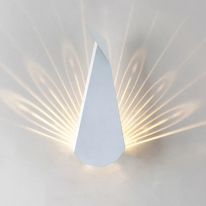 ElegantLuxe - Moderne LED Applique Murale Plume de Paon