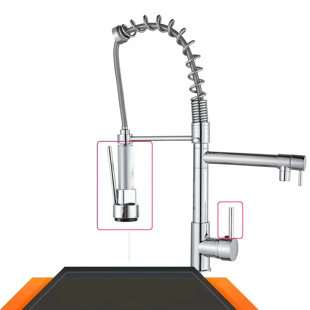AquaWave Pro – Robinet de cuisine de luxe avec double sortie