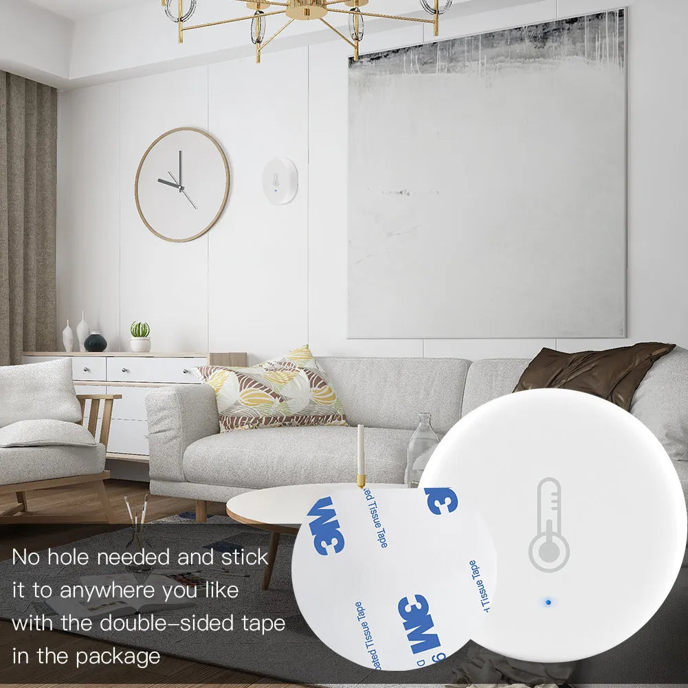 Capteur de température et d'humidité intelligent Tuya ZigBee - Surveillance et contrôle WiFi via les applications SmartLife Google Alexa