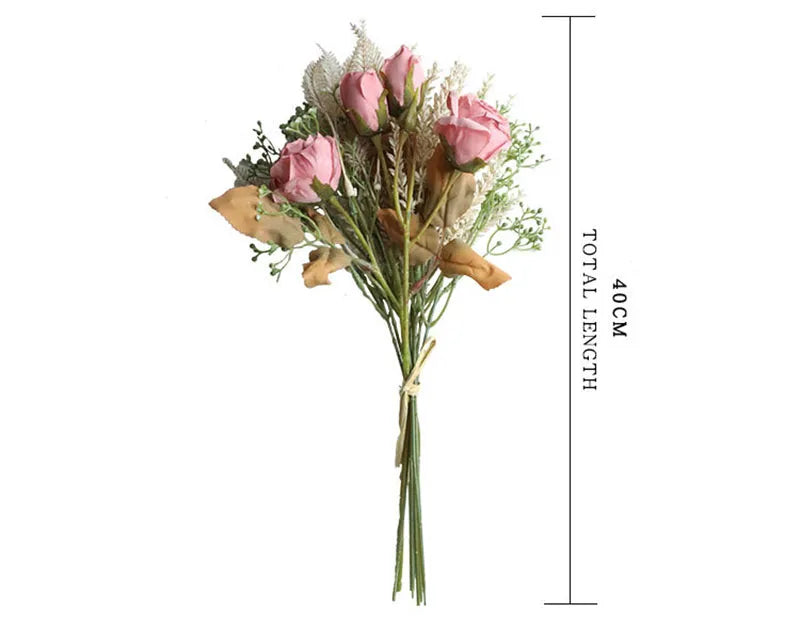 Floroux Eternal Rose Bouquet Fake | Elegant Decorative Flowers | Durable and Low Maintenance
