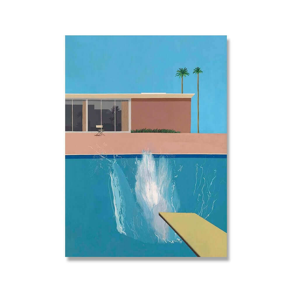 David Hockney Impression sur toile de luxe A Bigger Splash
