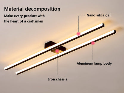 Couloir Corridor Escalier Lampe Nordique Longue Lumières LED au Plafond