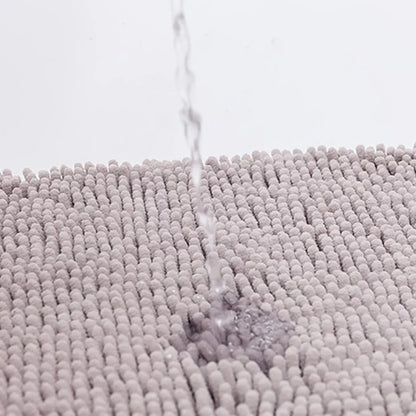 Tapis de bain en chenille de haute qualité, absorbant l'eau, antidérapant et lavable