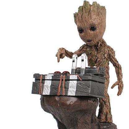 Figurine en PVC de Baby Groot mignonne - Statue d'action Marvel Guardians of the Galaxy, adorable jouet collectible pour fans