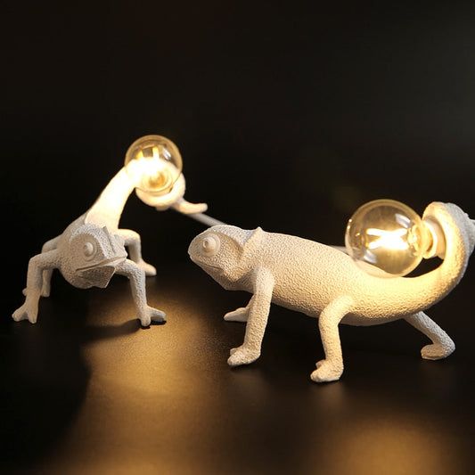 Floroux – Lampe de table stylée en forme de lézard pour une lueur confortable et artistique