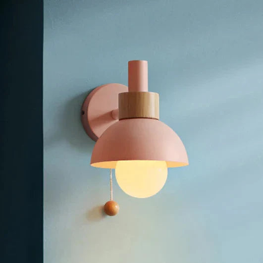 Lampe murale Macaron rose