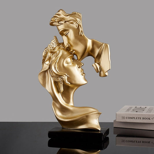 ArtAmour – Sculpture Romantique de Luxe de Couples en Étreinte