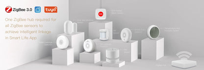 Capteur de fenêtre de porte de portail intelligent Tuya ZigBee - Détecteur de sécurité WiFi contrôle via les applications SmartLife Google Alexa